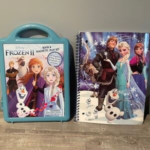 Disney Frozen 2 Magnetic Play Set Notebook Travel Creative Play